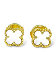 Clover Mini Stud Earring - Mother Pearl