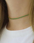 Sparkly Choker - Emerald