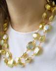 One of a Kind Coin Pearl Necklace