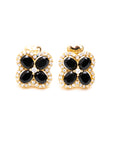 Blooming Flowers Natural Stones Stud