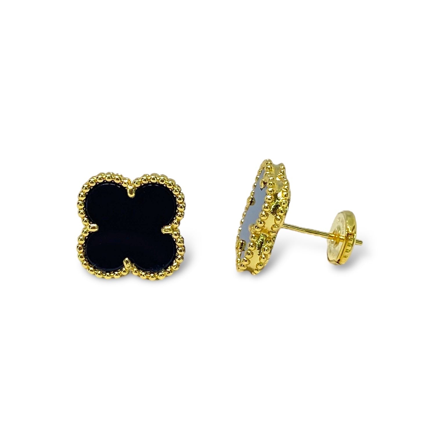 Clover Mini Stud Earring - Mother Pearl