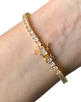 Gold Classic Tennis Bracelet - 3mm