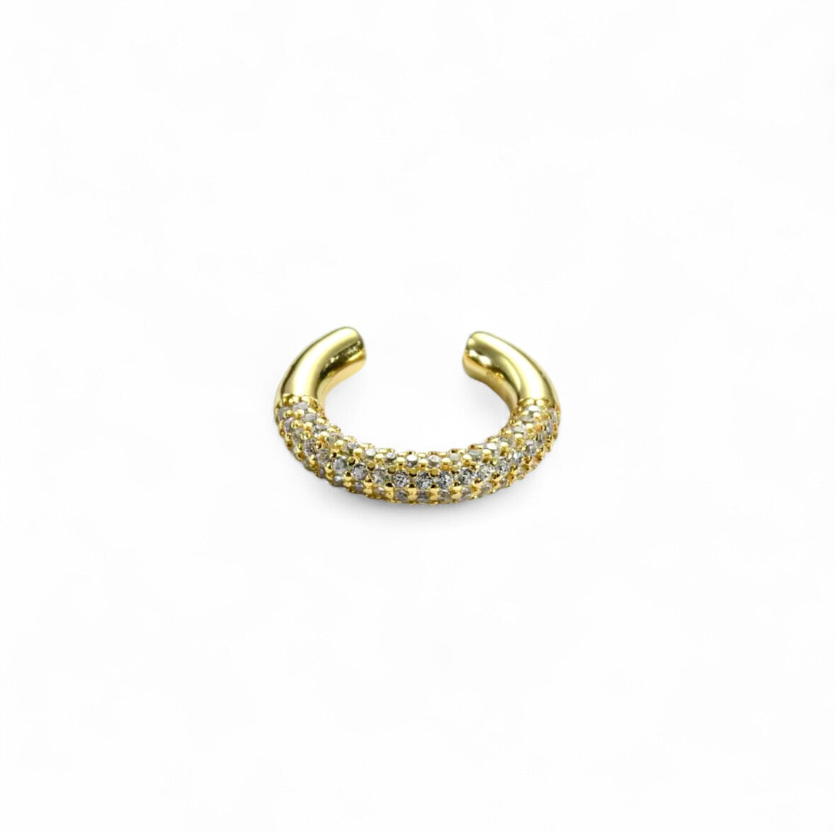 Dainty Pave Cuff - Gold