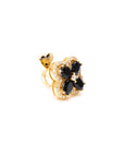 Blooming Flowers Natural Stones Stud