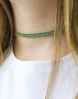 Sparkly Choker - Emerald