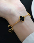 Clover Lover Bracelet - Black Onyx