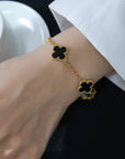 Clover Lover Bracelet - Black Onyx