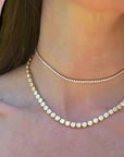 Cool Shape Round Necklace - Platinum