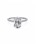 Oval Moissanite Engagement Ring - 925