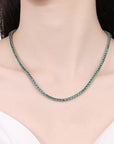 Classic Tennis Necklace - Emerald