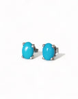 Oval Turquoise Studs