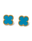 Clover Stud Earring - Turquoise