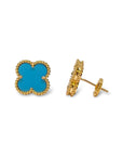 Clover Stud Earring - Turquoise