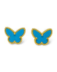 Butterfly Mini Studs - Turquoise