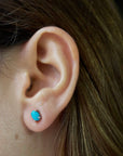 Oval Turquoise Studs