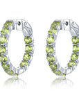 Peridot Hoops