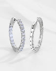 Platinum Diamond Hoops