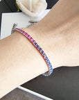 Rainbow Tennis Bracelet