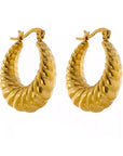 Croissant Gold Hoops