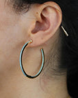 Large Turquoise Hoops